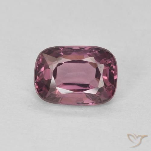 0.58ct Natural Púrpura rojizo oscuro Espinela, Forma Cojín, VVS