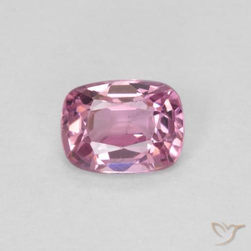0.48ct Natural Rosado púrpura espinela, Forma Cojín, VVS-VS