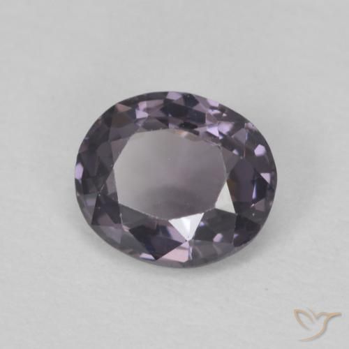 Espinela Púrpura gris natural de 0.61 ct, Ovalada, VVS