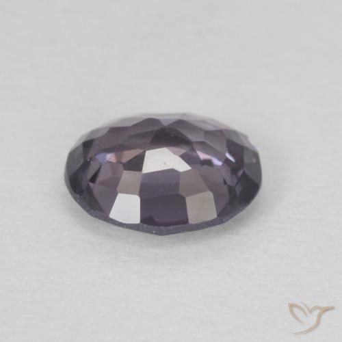 Espinela Púrpura gris natural de 0.61 ct, Ovalada, VVS