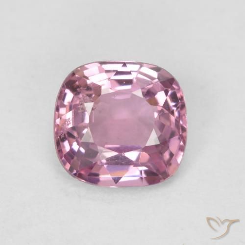 0.61ct Natural Rosado intenso espinela, Forma Cojín, VS