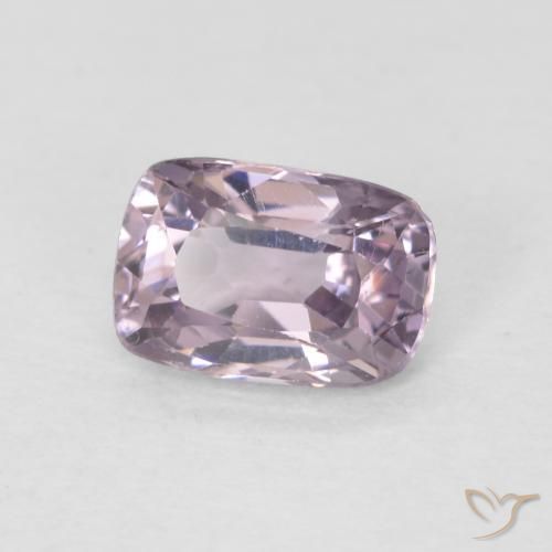 Espinela Púrpura grisáceo claro natural de 0.56 ct, Forma Cojín, VS
