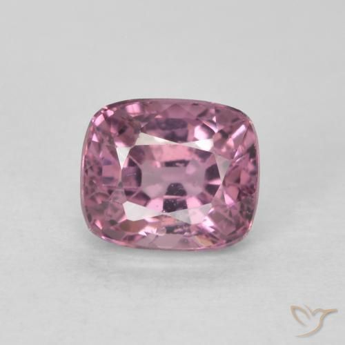0.77ct Natural Magenta claro Espinela, Forma Cojín, VS