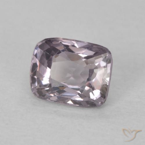 Espinela Dark Grey Purple natural de 0.55 ct, Forma Cojín, VVS