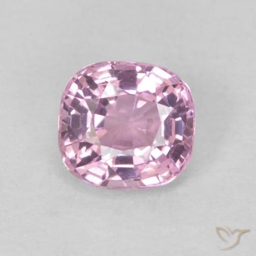0.49ct Natural Púrpura claro Espinela, Forma Cojín, VVS