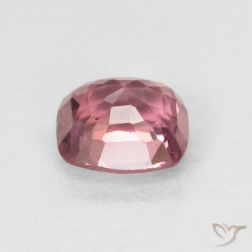 Espinela Púrpura rojizo natural de 0.49 ct, Forma Cojín, VS
