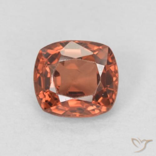 0.52ct Natural Roja Anaranjada espinela, Forma Cojín, VVS, Photo A