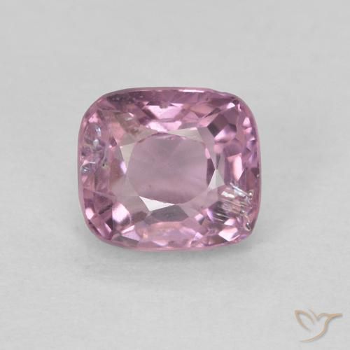 0.71ct Natural Púrpura rosado Espinela, Forma Cojín, VS