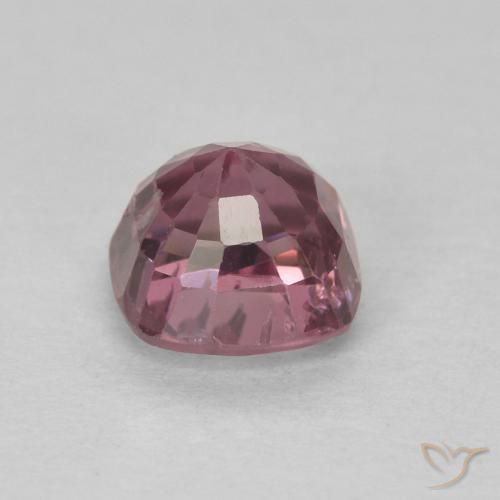 Espinela Púrpura baya rosado natural de 0.81 ct, Forma Cojín, VS