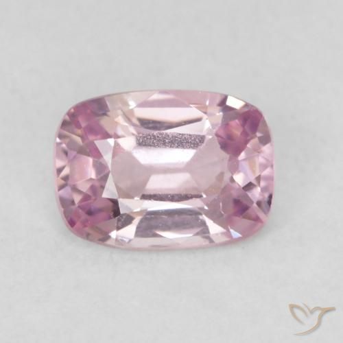 0.57ct Natural Rosado-púrpura claro Espinela, Forma Cojín, VVS-VS