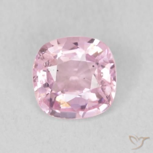 0.52ct Natural Rosado blubblegum muy claro espinela, Forma Cojín, VS