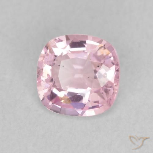 Espinela Rosado blubblegum muy claro natural de 0.52 ct, Forma Cojín, VS