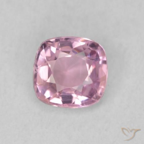 0.43ct Natural Rosado blubblegum muy claro espinela, Forma Cojín, VVS-VS