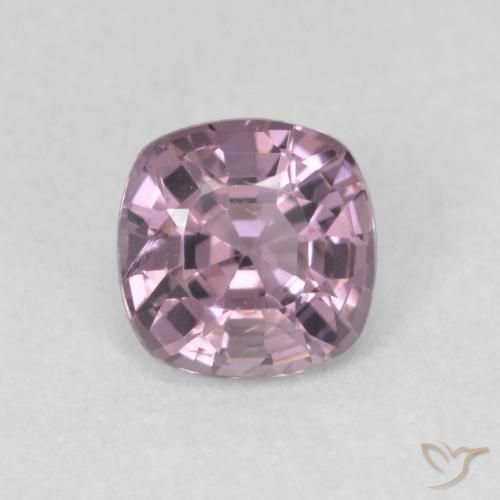 0.65ct Natural Púrpura gris Espinela, Forma Cojín, VS