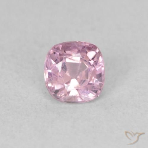 0.45ct Natural Rosado blubblegum muy claro espinela, Forma Cojín, VS