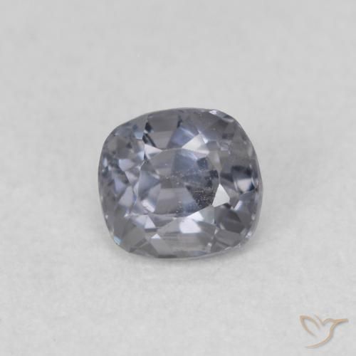 0.48ct Natural Dark Purple-Grey espinela, Forma Cojín, VS, Photo A