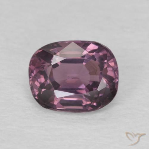 0.84ct Natural Gris ciruela Espinela, Forma Cojín, VVS-VS
