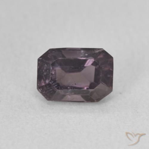 Espinela Púrpura oscuro natural de 0.78 ct, Corte Octágono / Esmeralda, VS