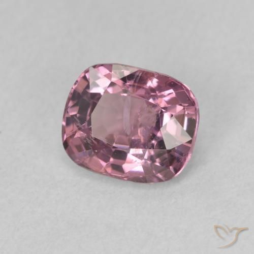 Espinela Púrpura rosado natural de 0.88 ct, Forma Cojín, VS