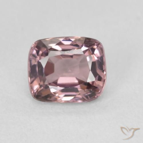 0.96ct Natural Rosa oscuro espinela, Forma Cojín, VVS