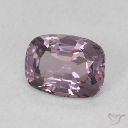 Espinela Púrpura claro natural de 0.85 ct, Forma Cojín, VS