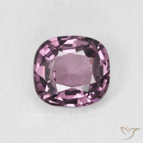 0.98ct Natural Púrpura medio Espinela, Forma Cojín, VVS