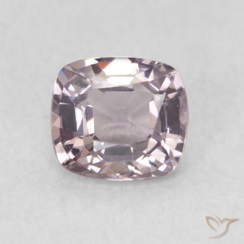 0.60ct Natural Púrpura claro Espinela, Forma Cojín, VVS