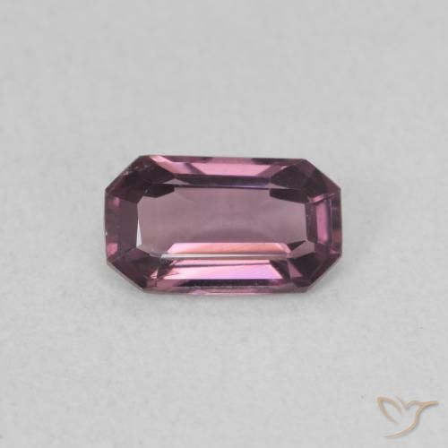 0.55ct Natural Rosado magenta oscuro Espinela, corte esmeralda, VS