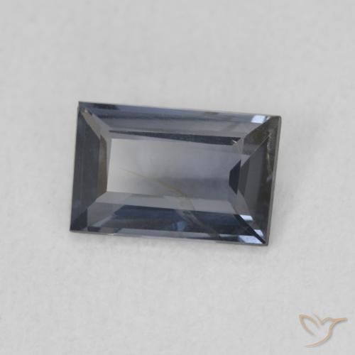 Espinela Púrpura grisáceo natural de 1.05 ct, Corte Baguette, VS