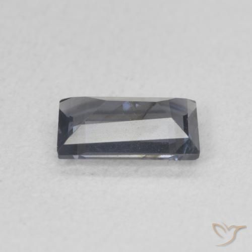 Espinela Púrpura grisáceo natural de 1.05 ct, Corte Baguette, VS