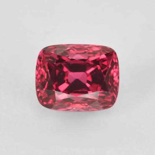 1.46ct Natural Rojo oscuro espinela, Forma Cojín, VVS-VS