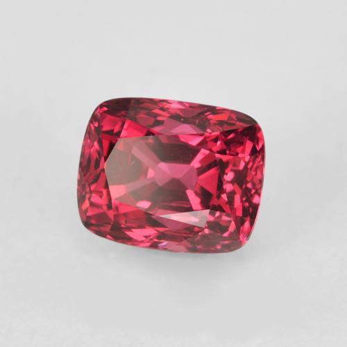 Espinela Rojo oscuro natural de 1.46 ct, Forma Cojín, VVS-VS
