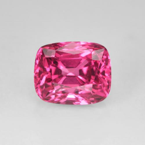 1.55ct Natural Rosado medio espinela, Forma Cojín, VVS