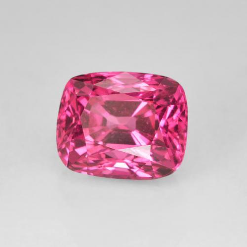 Espinela Rosado medio natural de 1.55 ct, Forma Cojín, VVS