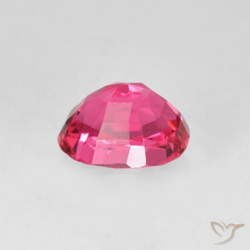 Espinela Rosa oscuro natural de 0.58 ct, Ovalada, VS