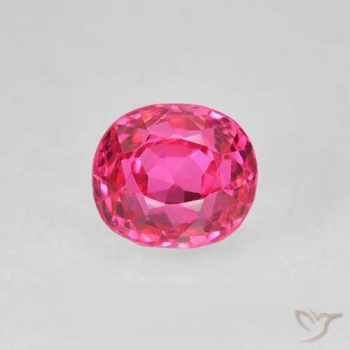 0.58ct Natural Rosado intenso espinela, Ovalada, VS, Photo A