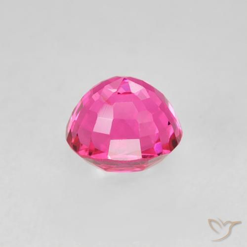 Espinela Rosado intenso natural de 0.58 ct, Ovalada, VS
