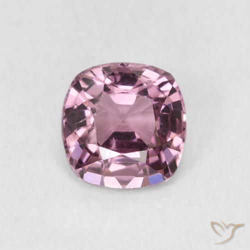 1.04ct Natural Púrpura rosáceo claro Espinela, Forma Cojín, VS