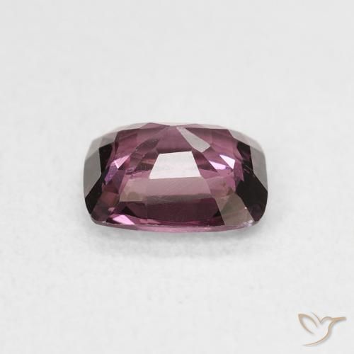 Espinela Púrpura oscuro natural de 1.00 ct, Forma Cojín, VS