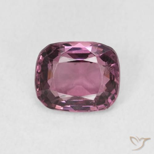 espinela Púrpura medio natural de 1.27 ct, Forma Cojín, VS