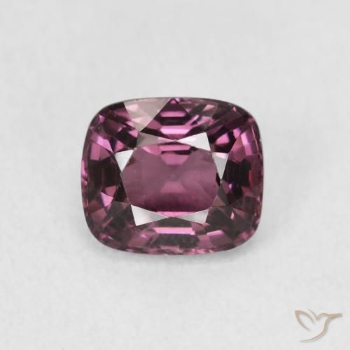 1.20ct Natural Púrpura oscuro Espinela, Forma Cojín, VS