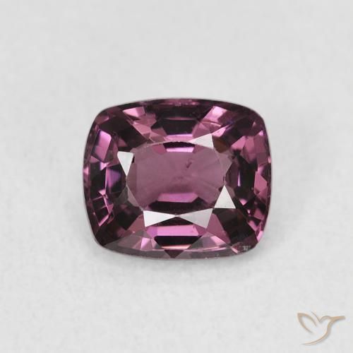 1.04ct Natural Púrpura sangría Espinela, Forma Cojín, VS