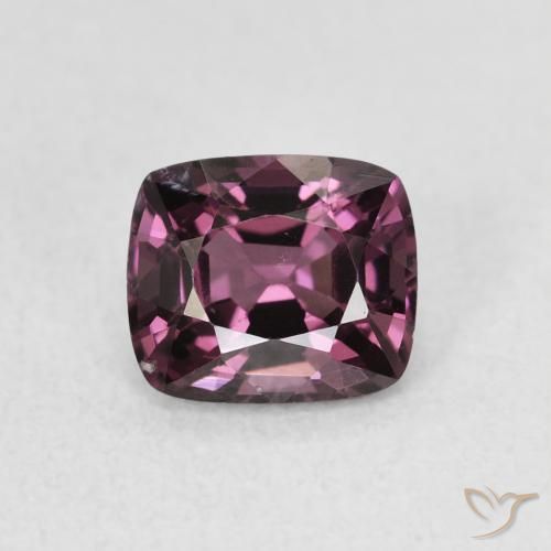 1.20ct Natural Púrpura oscuro espinela, Forma Cojín, VS, Photo A