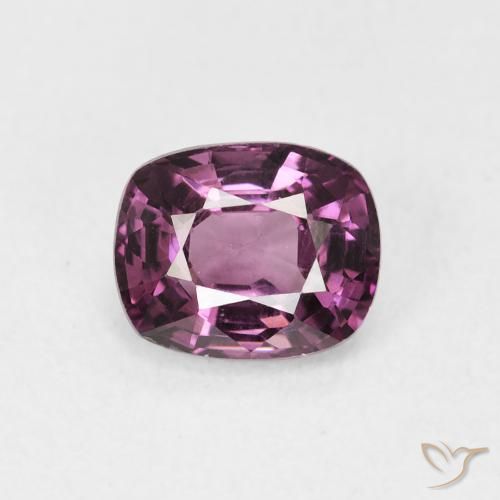 1.15ct Natural Púrpura rojizo Espinela, Forma Cojín, VVS-VS