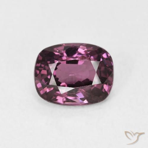 1.24ct Natural Púrpura rojizo Espinela, Forma Cojín, VVS-VS