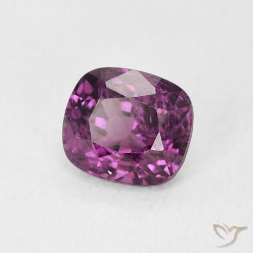 Espinela Púrpura oscuro natural de 1.10 ct, Forma Cojín, VS
