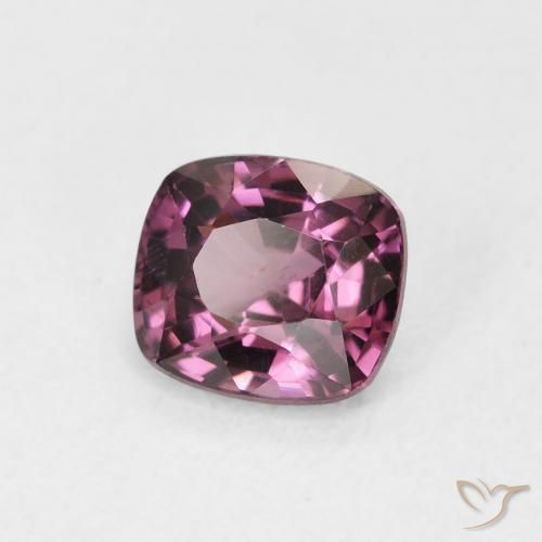 Espinela Rosado magenta oscuro natural de 1.16 ct, Forma Cojín, VS