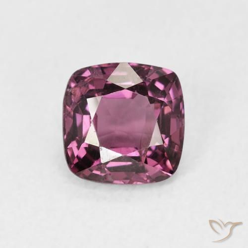 1.01ct Natural Medium Dark-Purple Espinela, Forma Cojín, VS