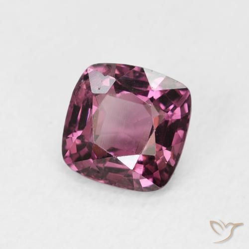 Espinela Medium Dark-Purple natural de 1.01 ct, Forma Cojín, VS
