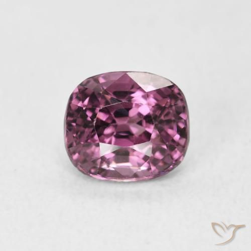 1.08ct Natural Púrpura rojizo Espinela, Forma Cojín, VS